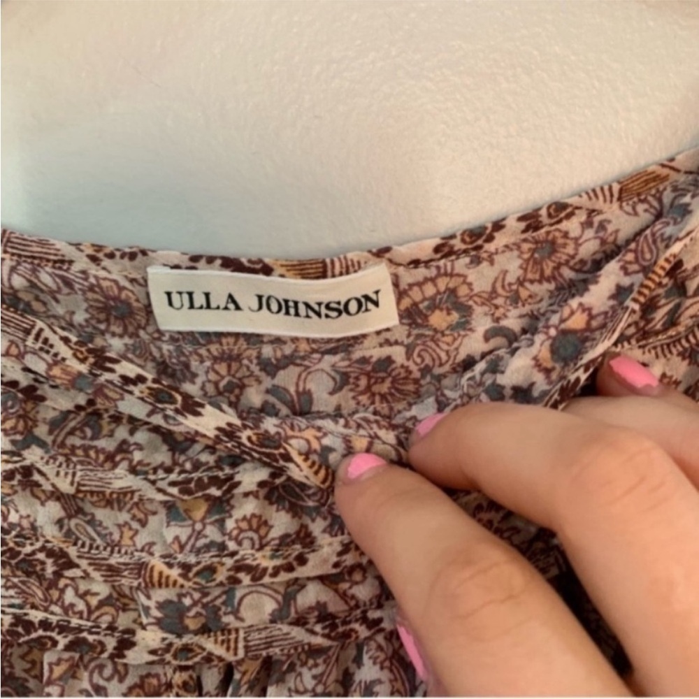 Ulla Johnson Blouse Akil Short Sleeve in Akil - Picture 6 of 8